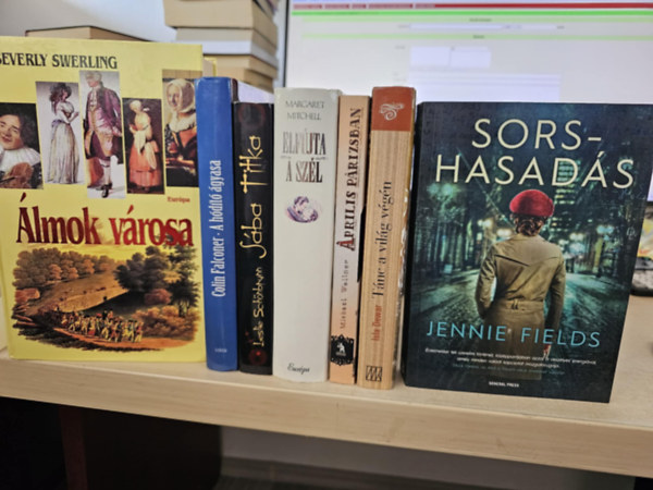 Jennie Fields, Isla Dewar, Michael Wallner, Margaret Mitchell, Leslie Schönbrunn, Colin Falconer, Beverly Swerling: 7db történelmi kötet, KÖNYVMENTŐ AJÁNLAT: Sorshasadás+ Tánc a világ végén+ Április Párizsban+ Elfújta a szél+ Sába titka+ A hódító ágyas+ Álmok városa antikvár