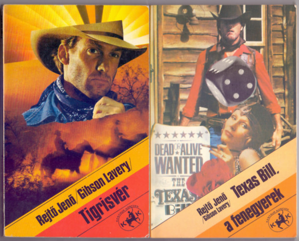 Rejtő Jenő (Gibson Lavery): Tigrisvér + Texas Bill, a fenegyerek (2 mű) antikvár