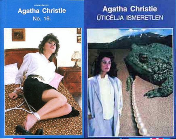Agatha Christie: No. 16. + Úticélja ismeretlen - 2 db Agatha Christie kötet antikvár
