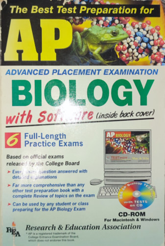 The Best Test Preparation of AP-Advanced Placement Biology with Software antikvár