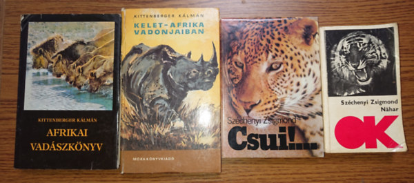 Széchenyi Zsigmond, Kittenberger Kálmán: 4 könyv tele vadászkalandokkal: Nahar, Csui!..., Afrikai vadászkönyv, Kelet-Afrika vadonjaiban antikvár