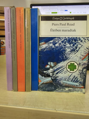 Stefan Zweig, Carson McCullers, Alice Walker, Vercors, Piers Paul Read: 6db regény, KÖNYVMENTŐ AJÁNLAT: Érzések zűrzavara- Egy aranyszem tükrében- Magányos vadász a szív- Kedves Jóisten- A tenger csendje- Életben maradtak antikvár