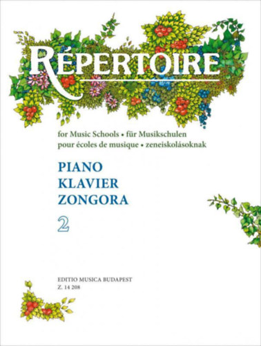 Sármai, Sármai József: Répertoire zeneiskolásoknak - Zongora 2. - Angol - Német - Francia - Magyar négynyelvű - Z14208 antikvár