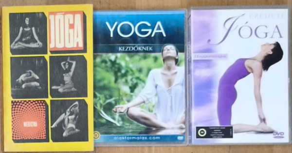 Medicina-Jóga + 2db ajándék DVD: Yoga-Kezdőknek, Eredeti jóga-Hagyományos antikvár