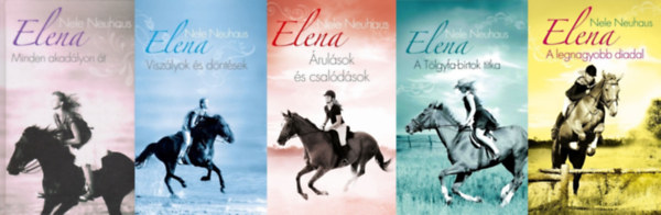 Nele Neuhaus: Elena sorozat 1-5. (Minden akadályon át, Viszályok és döntések, Árulások és csalódások, A tölgyfabirtok titka, A legnagyobb diadal) antikvár