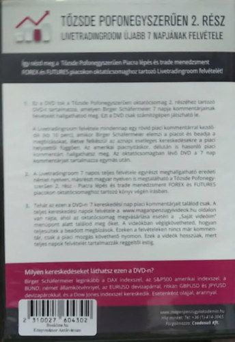 Birger Schäfermeier: Tőzsde pofonegyszerűen 2. rész DVD antikvár