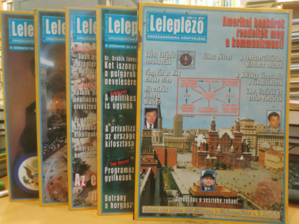 Tőke Péter: 5 db Leleplező országkrónika könyvújság (szórványszámok, lapszámok a terméklapon) antikvár
