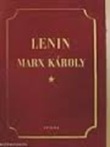 Lenin: Marx Károly antikvár