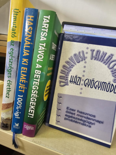 Reader's Digest Kiadó Kft., könyvcsomag: 4db Reader's Digest album: Útmutató az egészséges élethez+ Használja ki elméjét 100%-ig+ Tartsa távol a betegségeket+ Házi gyógymódok antikvár