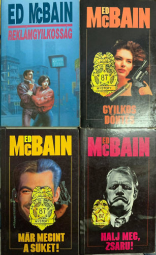 Ed McBain: 4 db-os könyvcsomag: Gyilkos döntés / Reklámgyilkosság / Halj meg, zsaru! / Már megint a süket! antikvár