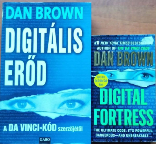 Dan Brown: 2db Dan Brown könyv :Digitális erőd+Digital Fortress antikvár
