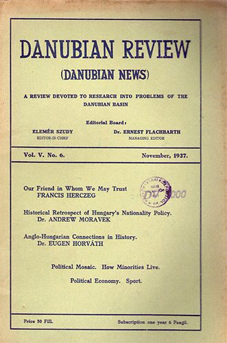 Danubian Review (Danubian News) 1937 - V/6 antikvár