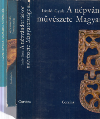 3 db magyar történelem kötet (Számadás népünkről + Vértesszőlőstől Puszaszerig + A népvándorláskor művészete Magyarországon) antikvár