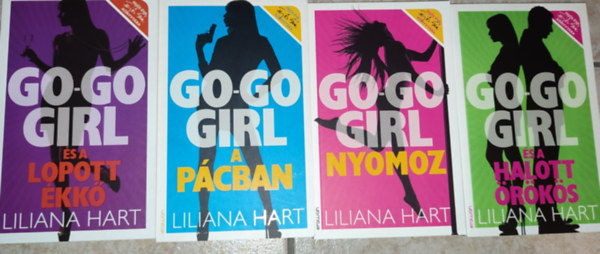 Liliana Hart: 4db Go-Go Gitr könyv: Go-Go Girl és a lopott ékkő; Go-Go Girl a pácban; Go-Go Girl nyomoz; Go-Go Girl és a halott örökös antikvár