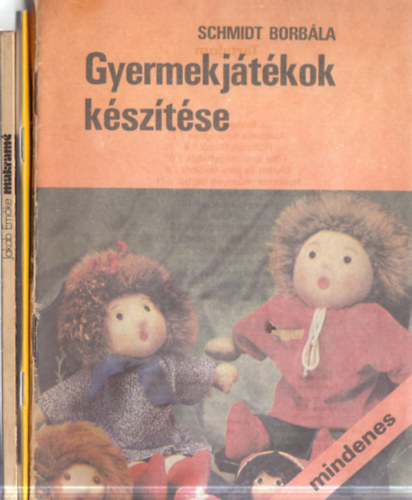Schmidt Borbála, Rita Kahl, Jakab Emőke: 3 db kézműves füzet: Gyermekjátékok készítése + Frottírállatkák + Makramé antikvár