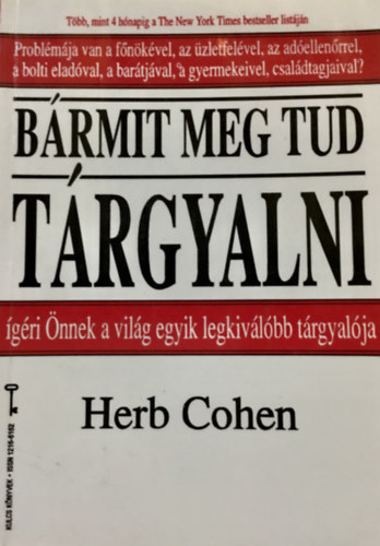 Herb Cohen: Bármit meg tud tárgyalni antikvár