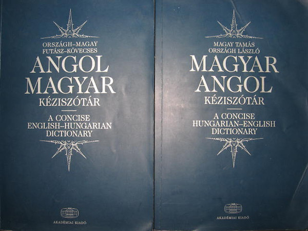 Magay Tamás-Országh László: Angol-magyar és magyar-angol kéziszótár I-II. antikvár