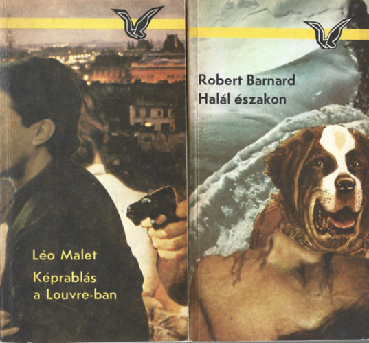 2 db krimi, Léo Malet: Képrablás a Louvre-ban, Robert Barnard: Halál északon antikvár