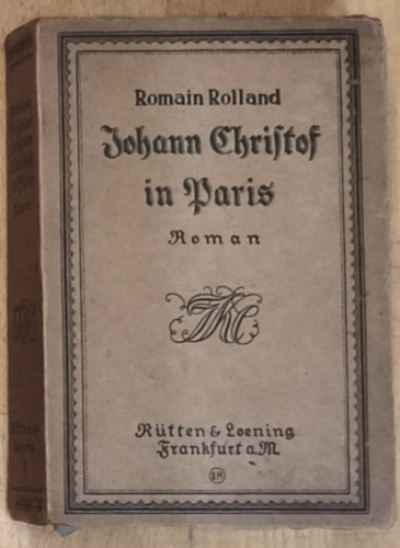 Romain Rolland: Johann Christof in Paris antikvár