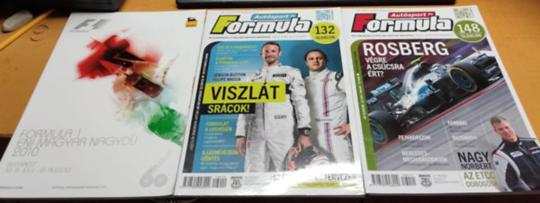 6 db Forma 1 magazin (címek a termékleírásban, saját fotó) antikvár