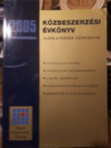 Közbeszerzési évkönyv antikvár