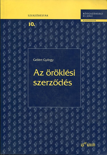 Gellért György: Az öröklési szerződés antikvár
