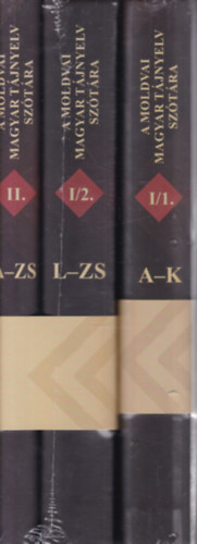 3 db. A moldvai magyar tájnyelv szótára I-II. (I/1-2. + II.) antikvár
