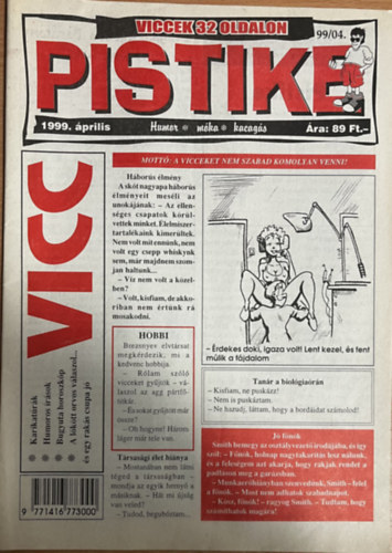 Száraz Attila (Főszerk.): Pistike 99/04. - 1999. április antikvár