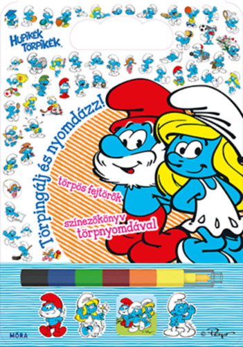 Peyo: Törpingálj és nyomdázz! könyv