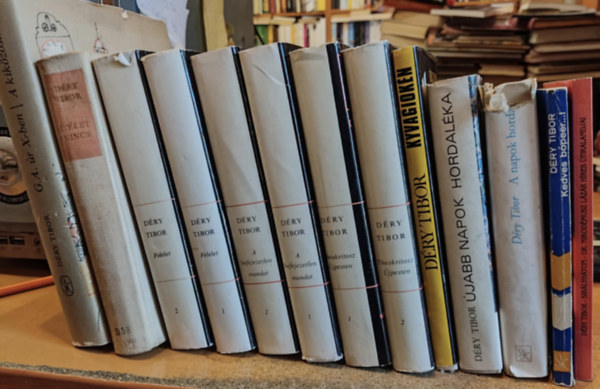 Déry Tibor: 13 db Déry Tibor: Kedves bópeer...!; Sirályháton/Dr. Nikodémusz Lázár híres útikalandjai; A napok hordaléka; Újabb napok hordaléka; Kyvagiokén; Theokritosz Újpesten 1-2. (I-II.) antikvár