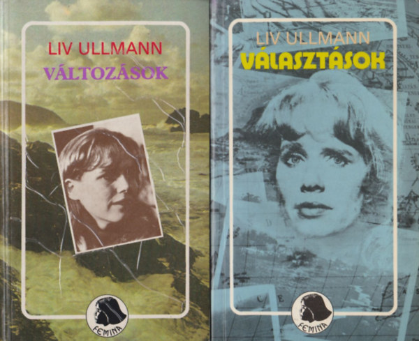 Liv Ullmann: 2 db Liv Ullmann kötet: Változások - Választások antikvár