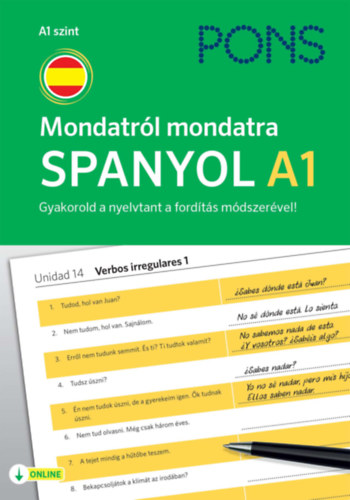 Radej, Filip, Magdalena Filak: PONS Mondatról mondatra Spanyol A1 könyv