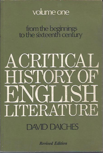 David Daiches: A critical history of english literature I. antikvár