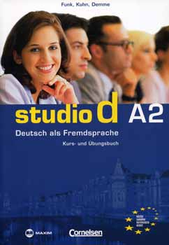 Silke Demme, Hermann Funk, Christina Kuhn: Studio D A2 - Kurs-und Übungsbuch (CD-melléklettel) antikvár