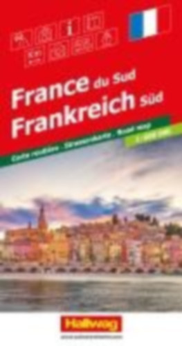 Hallwag Strassenkarte Frankreich Süd 1:600.000 idegen