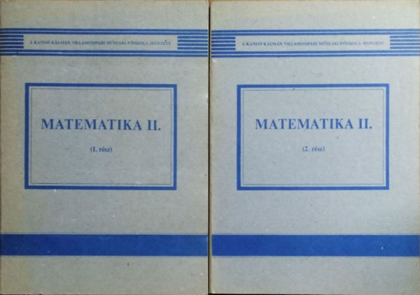 Dömötör Gábor (szerk.): Matematika II., 1-2. rész (2 kötet) antikvár