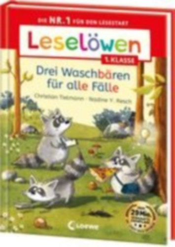 Tielmann, Christian: Leselöwen 1. Klasse - Drei Waschbären für alle Fälle idegen