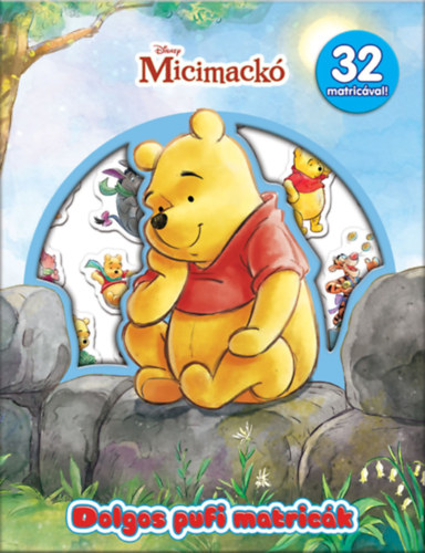 Micimackó - Dolgos pufi matricák könyv
