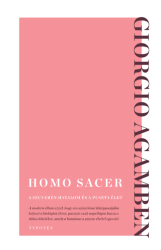 Giorgio Agamben: Homo sacer könyv
