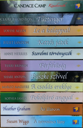 Camp candace, Claire Thornton, Louise Allen, Juliet Landon, Anne Herries, Terri Brisbin, Shari Anton, Margo Maguire, Sophia James, Heather Graham, Susan Wiggs: 11 db Arany Széphistória antikvár