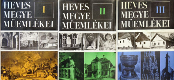 Voit Pál: Heves megye műemlékei I-III. antikvár