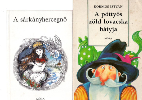 Pető Sándor, Rege Sándor, Kormos István: 4 db mesekönyv: A pöttyös zöld lovacska bátyja + A sárkányhercegnő + A helikopter utasai +Földszint... első... második antikvár