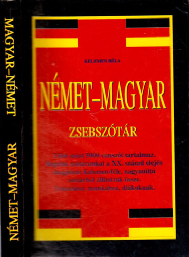 Kelemen Béla: Német-magyar, magyar-német zsebszótár antikvár