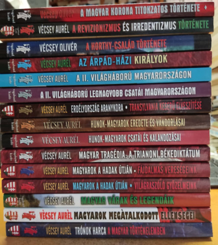 Vécsey Aurél, Vécsey Olivér: 15 kötet Vécsey Aurél és Olivér magyar történelem könyv