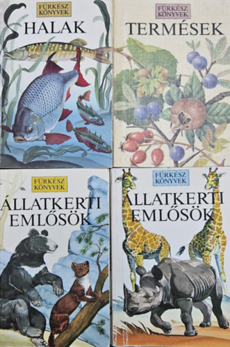 Prichard M.-Linsell K., Burton J.A.-Pearson B., Marjorie és Philip Blamey: 4 db könyv a Fürkész könyvek sorozatból: Halak + Állatkerti emlősök 1-2. + Termések (3 mű 4 kötetben) antikvár
