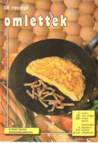 58 recept omlettek antikvár