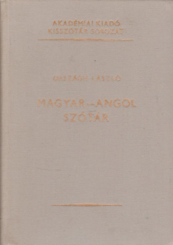 Országh László: Magyar-Angol szótár (kisszótár sorozat) antikvár