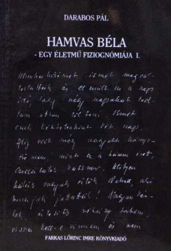 Darabos Pál: Hamvas Béla-Egy életmű fiziognómiája I. antikvár