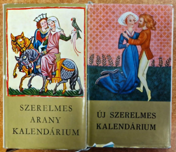 2db kalendárium:Szerelmes arany kalendárium+Új szerelmes kalendárium antikvár