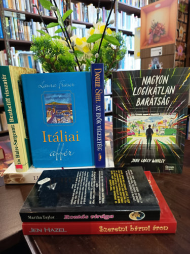 Laura Fraser, Taylor, Lulu, Danielle Steel, John Corey Whaley, Martha Taylor, Jen Hazel, Lin Haire-Sargeant: Romantikus könyvcsomag 7 darabos KÖNYVMENTŐ AJÁNLAT: Itáliai affér, Az idők végezetéig, Nagyon logikátlan barátság, Rontás virága , Szeretni bármi áron, Heathcliff visszatér antikvár